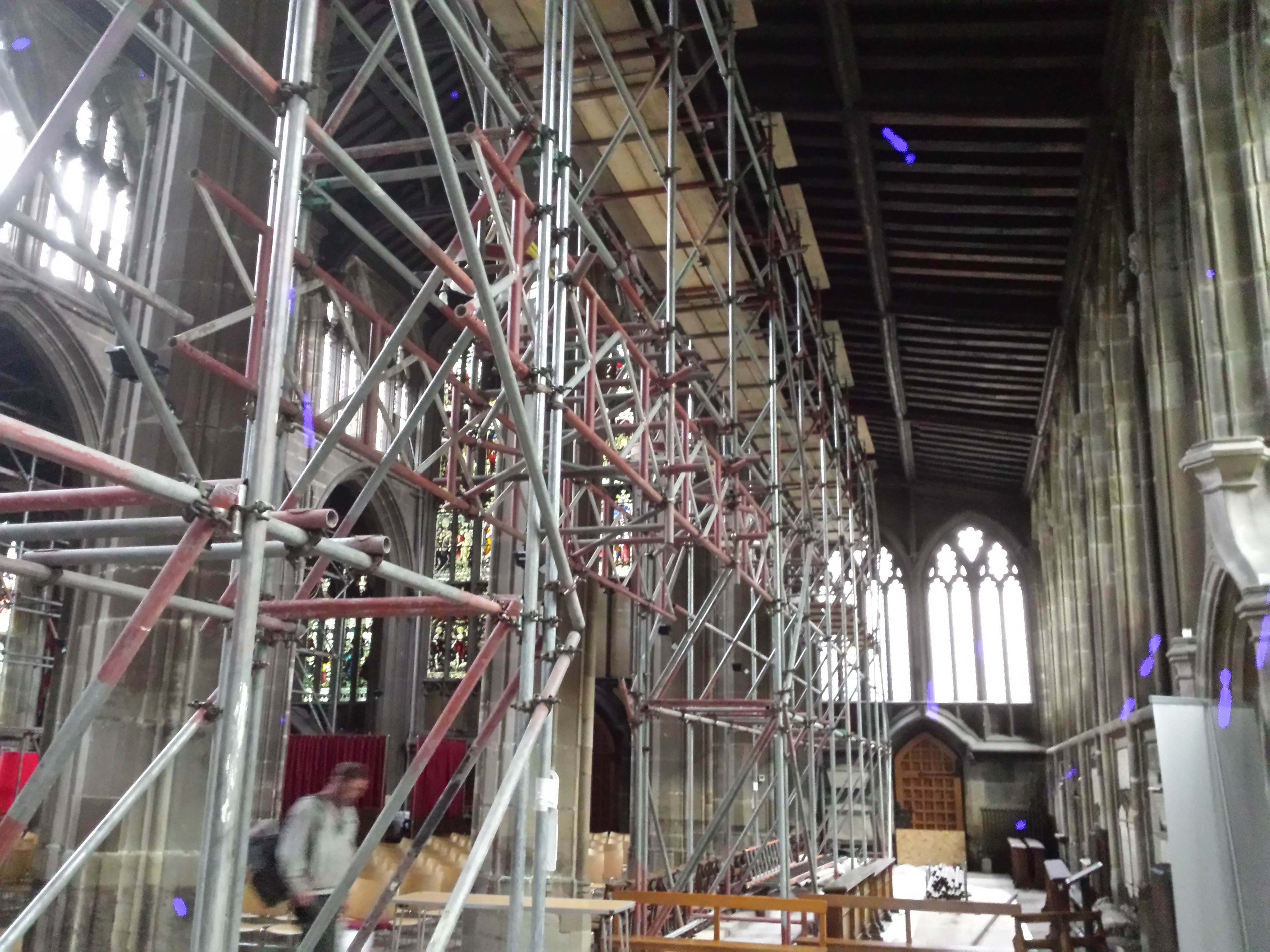 Tamworth Scaffolding: Church renovation - Heritage Church renovation

