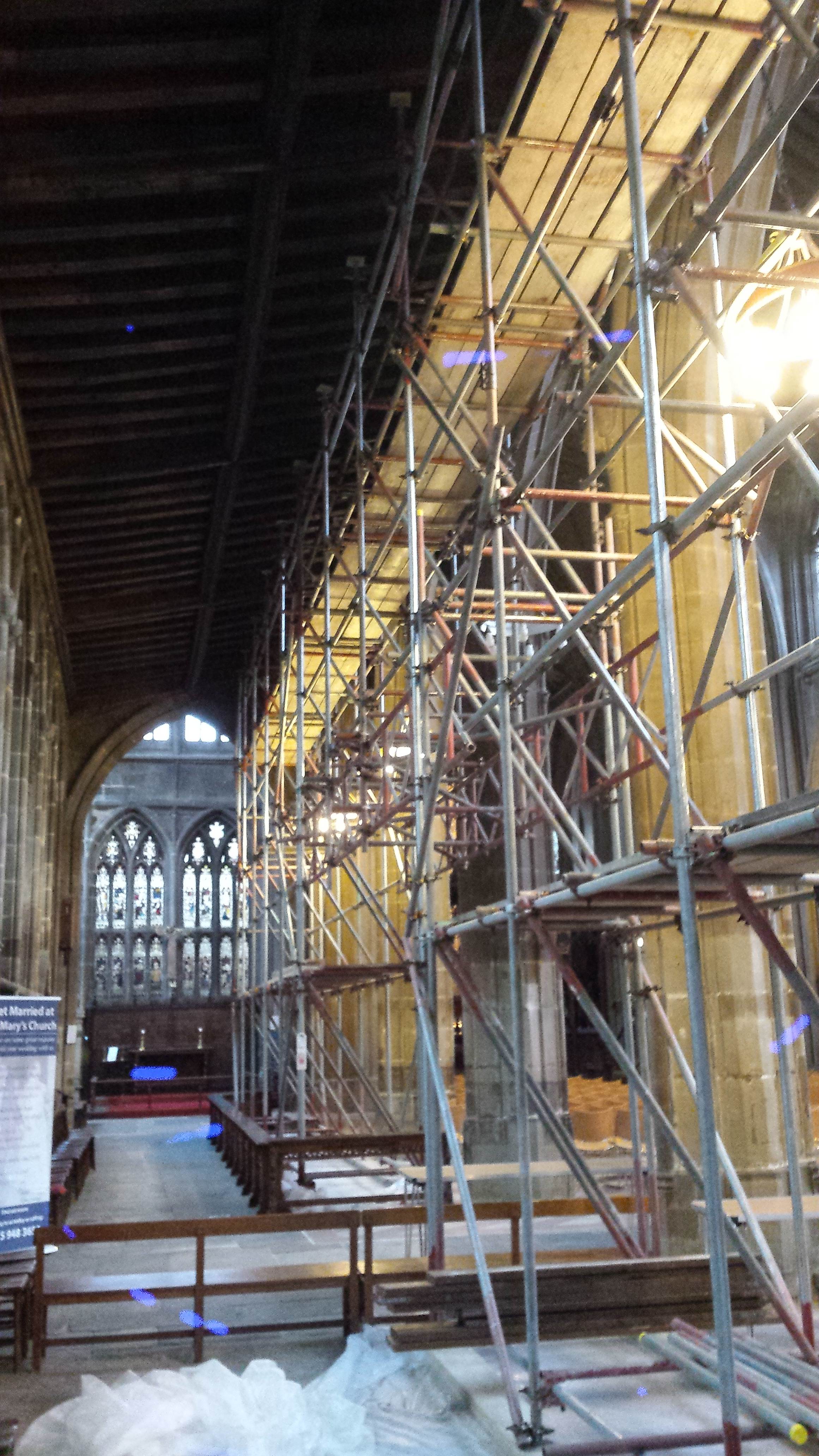 Tamworth Scaffolding: Church refurbishment - Heritage Church refurbishment
