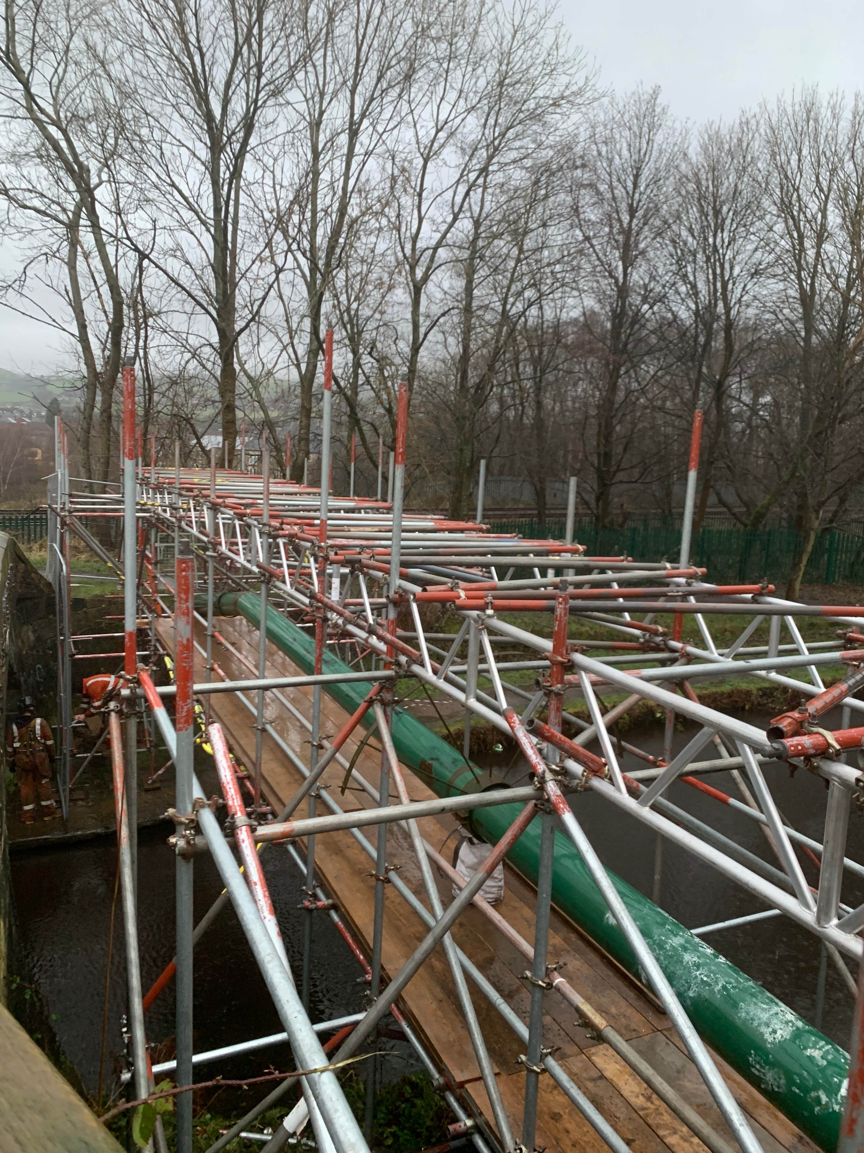 Tamworth Scaffolding: Pipework project - Utilities Pipework project

