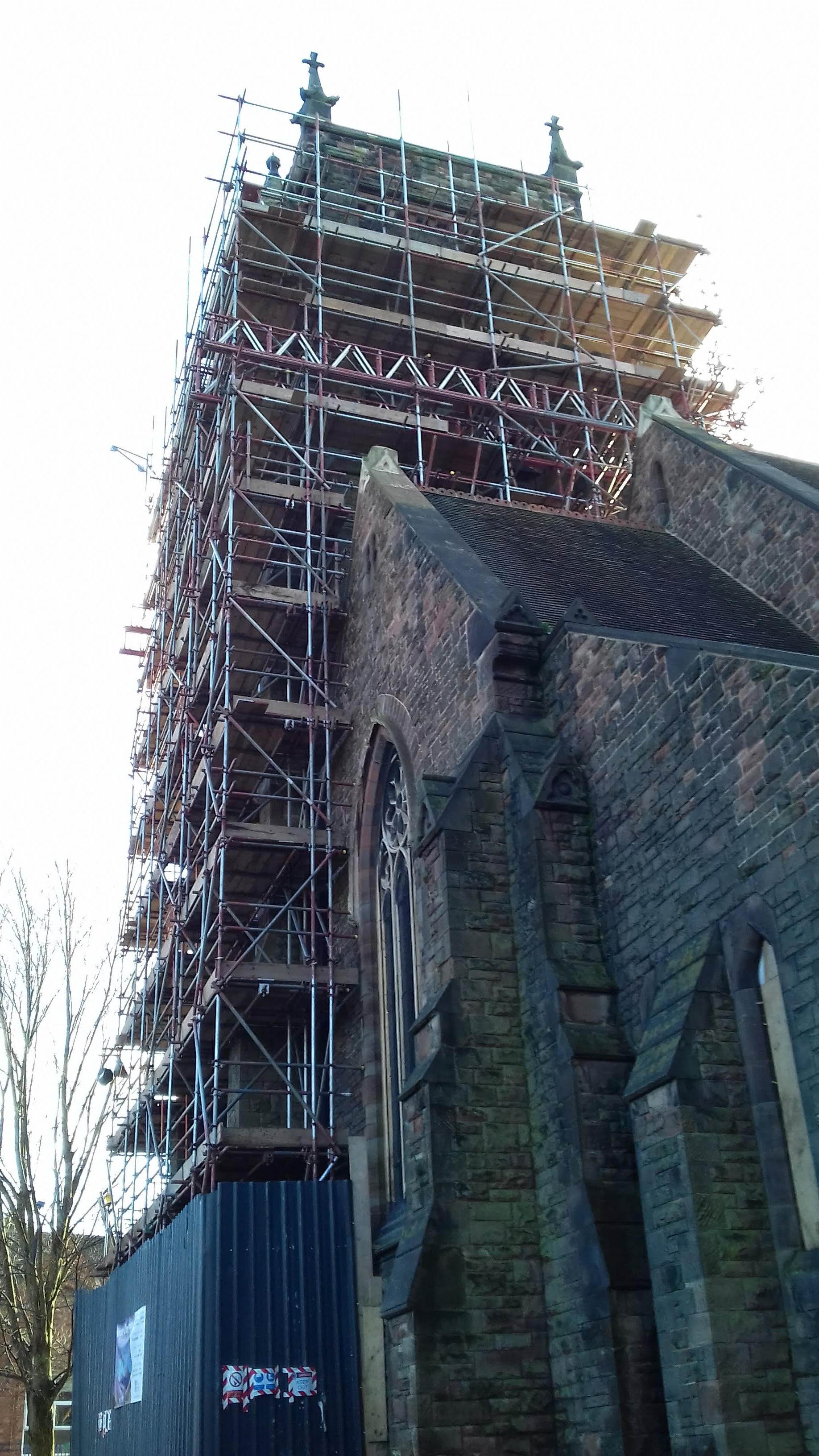Tamworth Scaffolding: Access scaffold Old Hill - Heritage Access scaffold Old Hill
