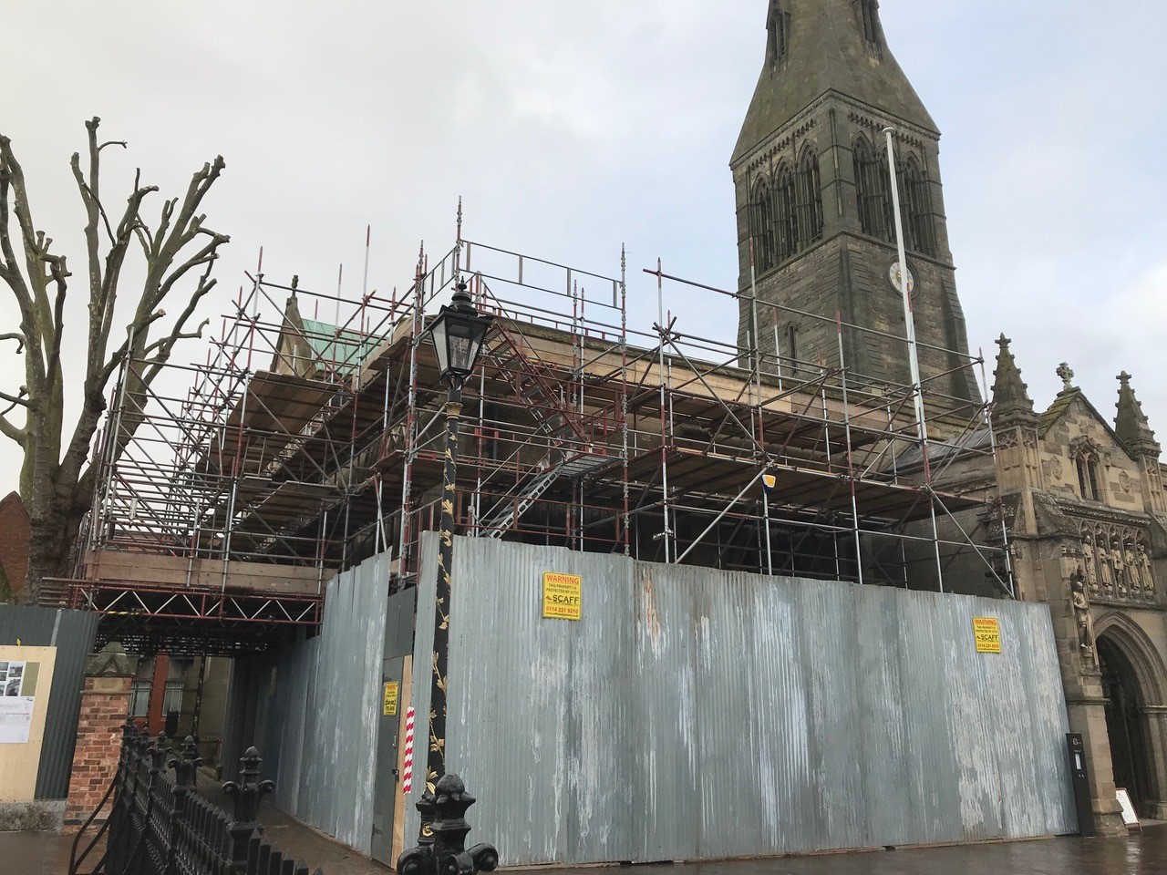 Tamworth Scaffolding: Leicester Cathedral - Leicester 
