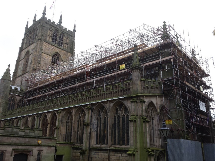 St Mary's Chuch, Nottingham - Scaffolding contractor East Midlands - Heritage