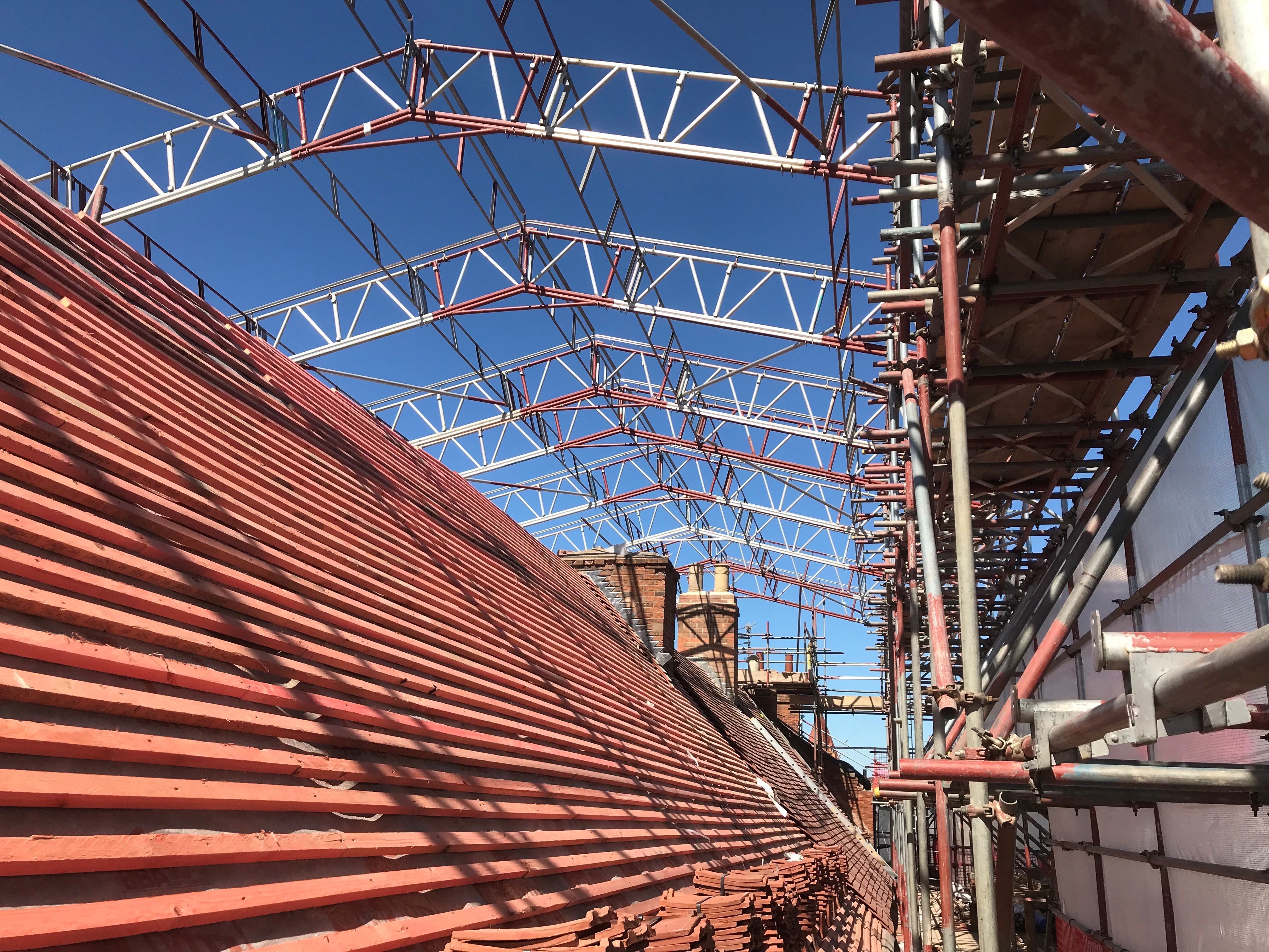 Tamworth Scaffolding: Temporary Roof - Temporary Roofs Commercial Building
