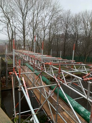Tamworth Scaffolding: Pipework project - Utilities Pipework project
