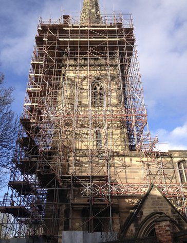 Tamworth Scaffolding: St Marys De Castro Church - Leicester - Heritage St Marys De Castro Church - Leicester

